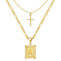 Cross Initial Necklace Set ｜ ネックレスセット・ゴールド