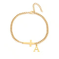 Initial Cross Bracelet ｜ イニシャルブレスレット・ゴールド
