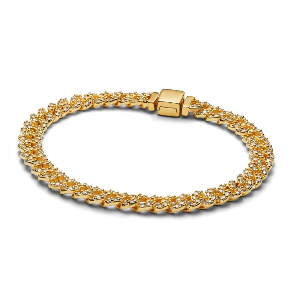 Pave Cuban Bracelet ｜ ブレスレット・ゴールド