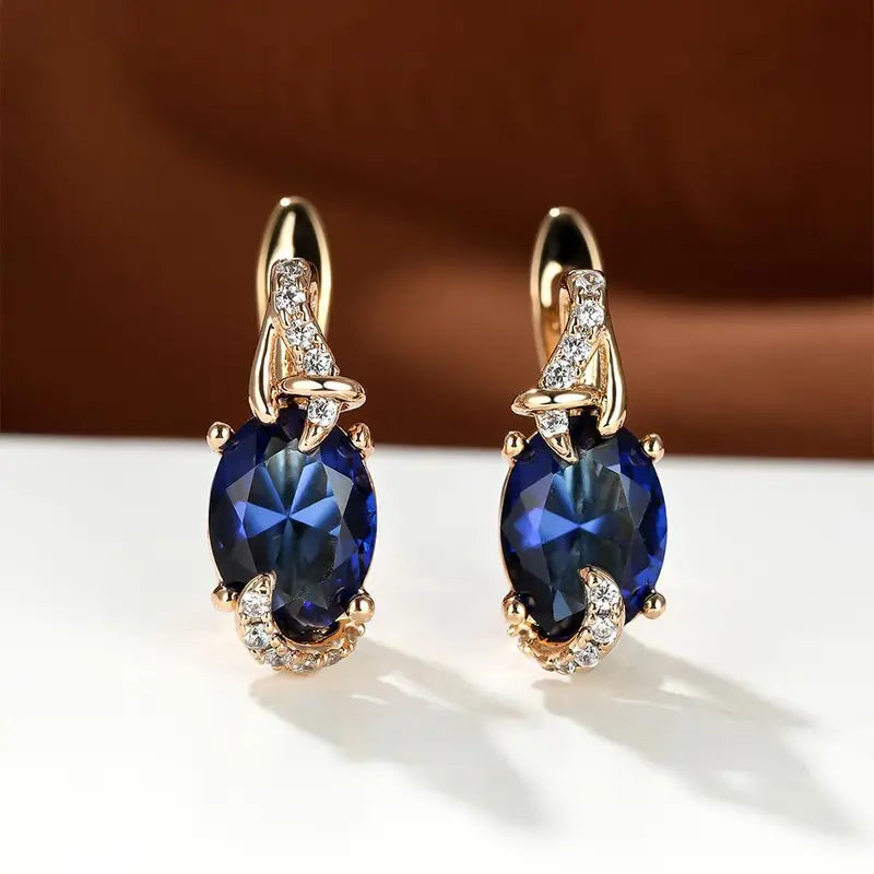 Royal Midnight Drop Earrings ｜ ドロップピアス・ゴールド