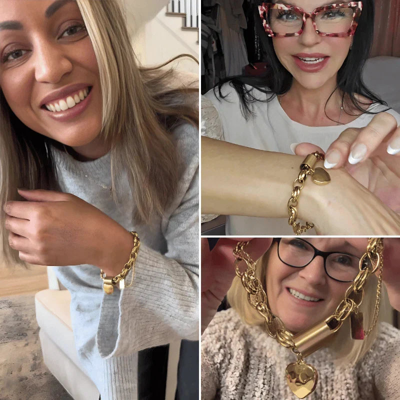 Heartened Chunky Bracelet ｜ ブレスレット・ゴールド