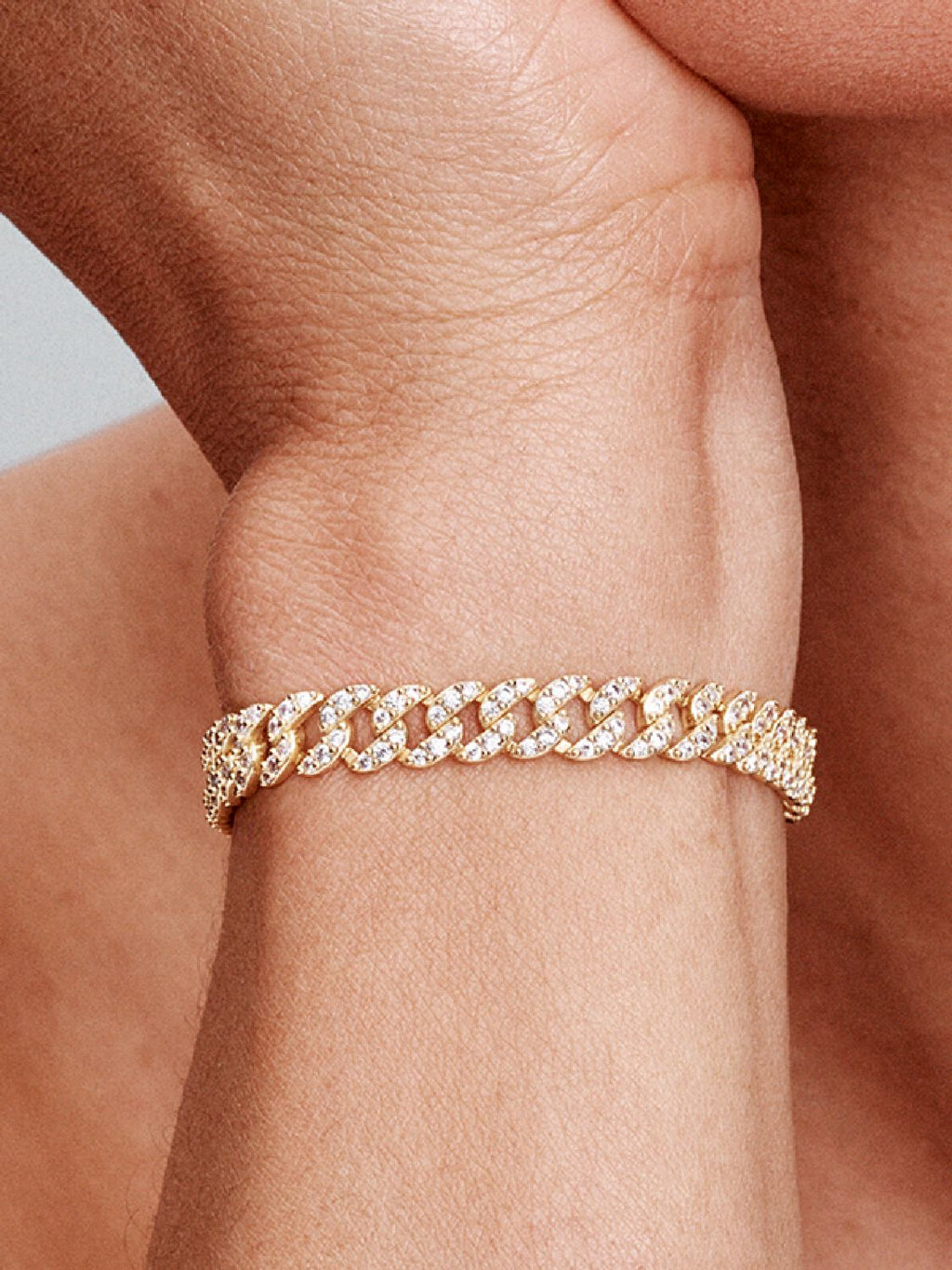 Pave Cuban Bracelet ｜ ブレスレット・ゴールド