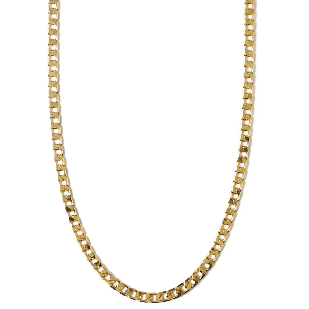 Flat Link Curb Chain Necklace ｜ ネックレス・ゴールド