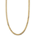 Flat Link Curb Chain Necklace ｜ ネックレス・ゴールド