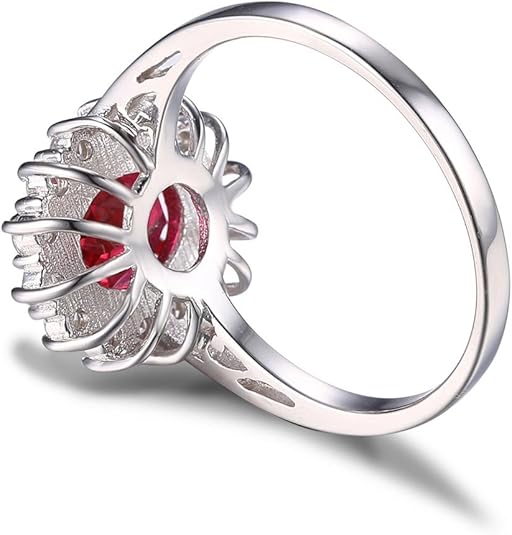 Classic Ruby Halo Ring ｜ ルビーリング・ホワイトゴールド