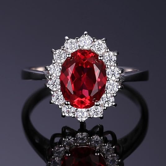 Classic Ruby Halo Ring ｜ ルビーリング・ホワイトゴールド