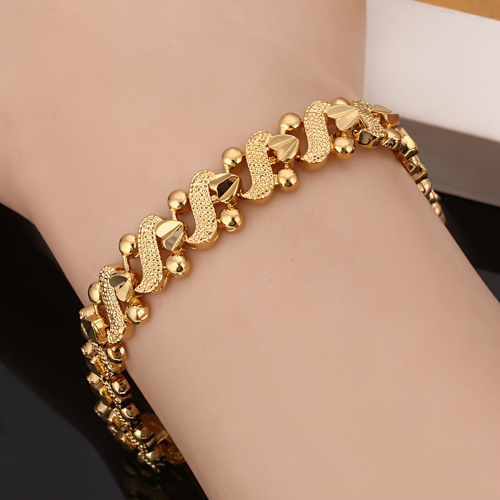 Lily Ornate Wave Bracelet ｜ ブレスレット・ゴールド