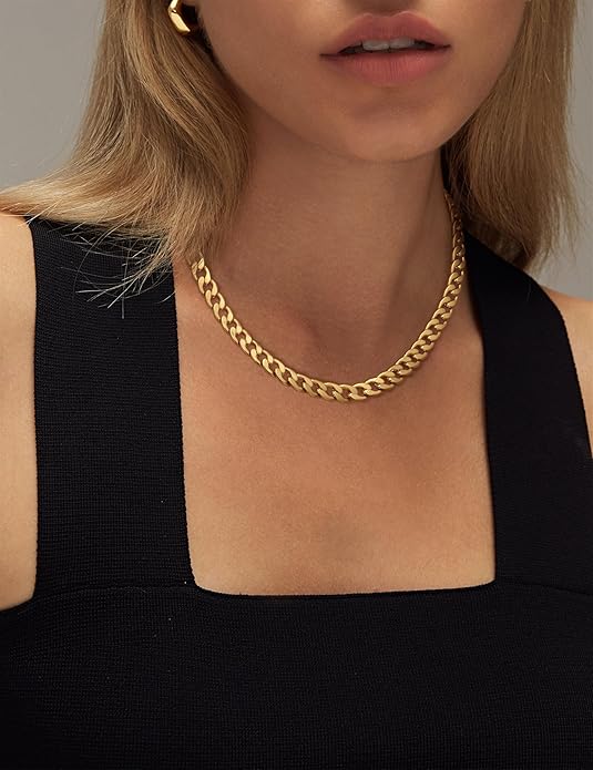 Chunky Cuban Link Necklace ｜ ネックレス・ゴールド