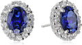 Oval White Sapphire Stud Earrings ｜ スタッドピアス・ホワイトゴールド