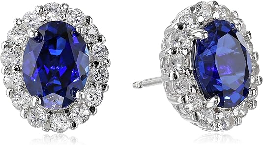 Oval White Sapphire Stud Earrings ｜ スタッドピアス・ホワイトゴールド