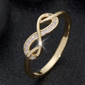 Lysette Crystal Infinity Ring ｜ リング・ゴールド