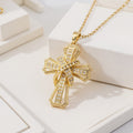 Radiant Cross Pendant Necklace ｜ クロスネックレス・ゴールド