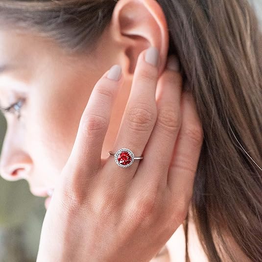 Crimson Glow Promise Ruby Ring ｜ ルビーリング・ホワイトゴールド