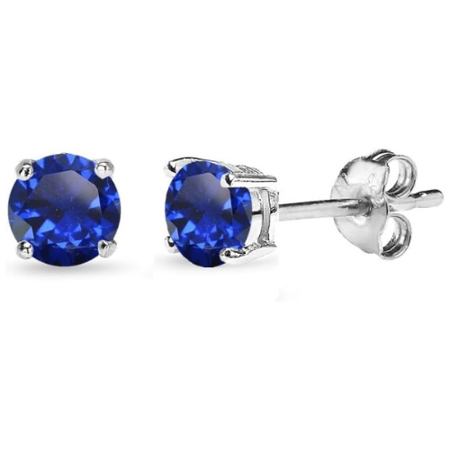 Classic Sapphire Stud Earrings ｜ スタッドピアス・ホワイトゴールド