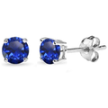 Classic Sapphire Stud Earrings ｜ スタッドピアス・ホワイトゴールド