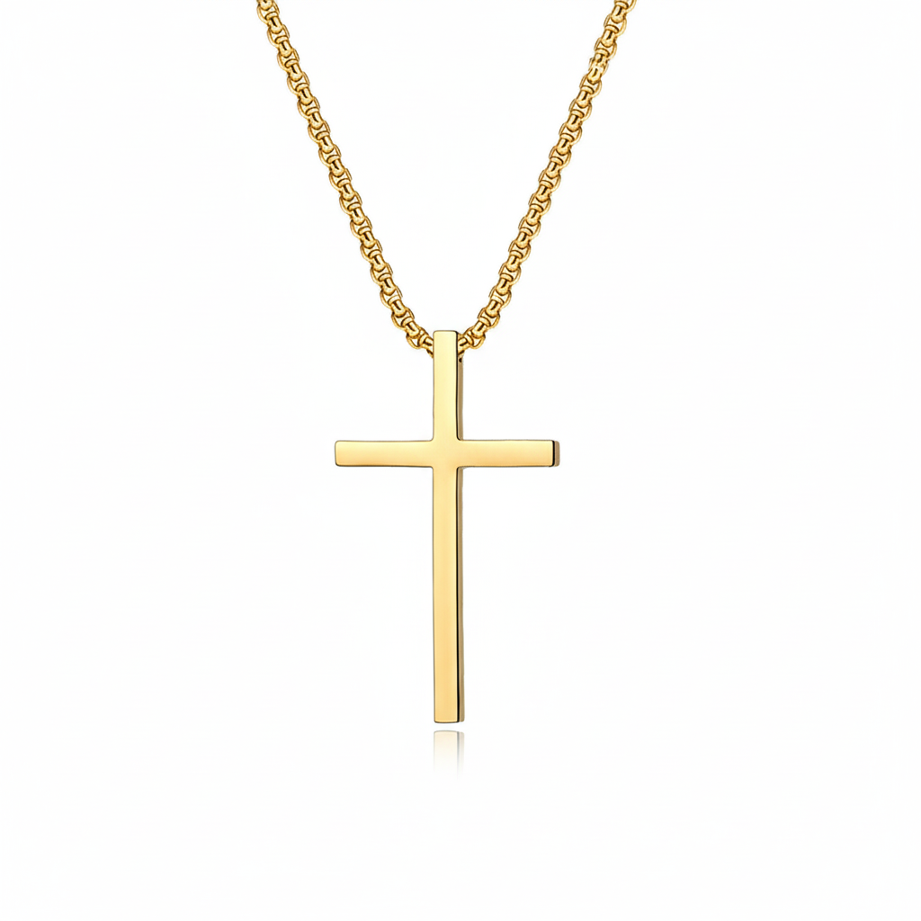 Bezel Cross Necklace ｜ クロスネックレス・ゴールド