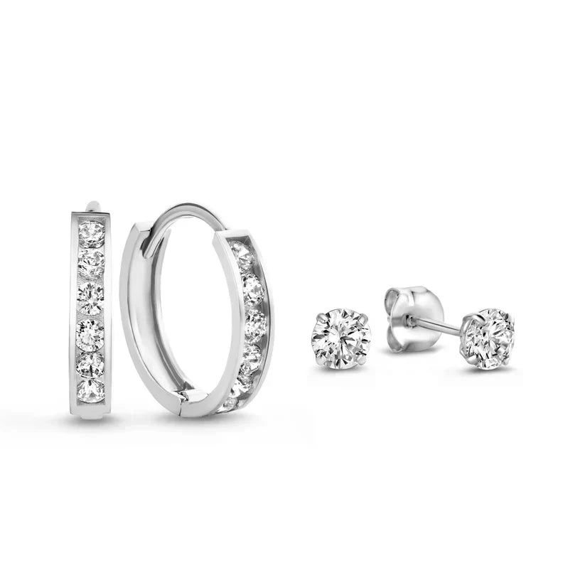 Dara Brillane Stone Earrings Set ｜ ピアス・ゴールド