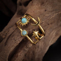 Soluna Turquoise Orbit Ring ｜ リング・ゴールド