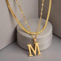 Layered Initial Necklace ｜ イニシャルネックレス・ゴールド