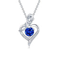 Sapphire Rose Heart Necklace ｜ ネックレス・ホワイトゴールド