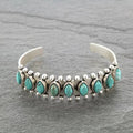 Azmira Turquoise Cuff Bracelet ｜ バングル・ホワイトゴールド