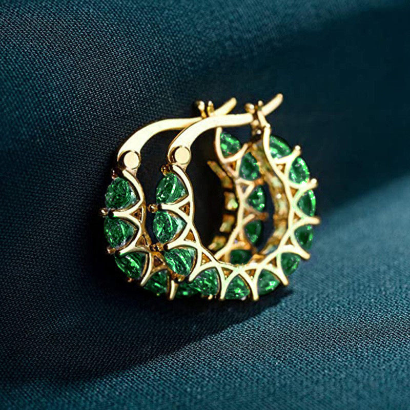 Elena Marlowe Hoop Earrings ｜ フープピアス・ホワイトゴールド