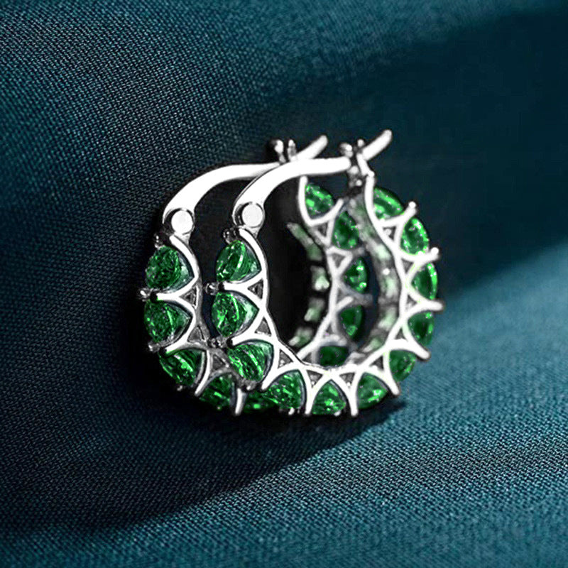 Elena Marlowe Hoop Earrings ｜ フープピアス・ホワイトゴールド