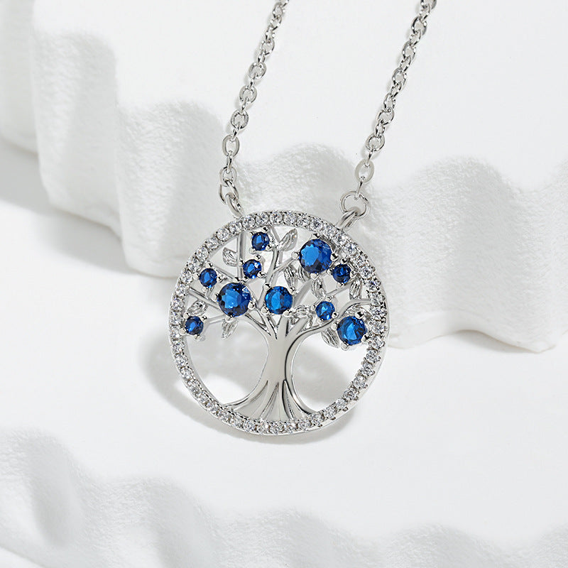 Tree of Life Sapphire Necklace ｜ ネックレス・ホワイトゴールド