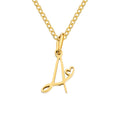 Heart Initial Necklace ｜ イニシャルネックレス・ゴールド