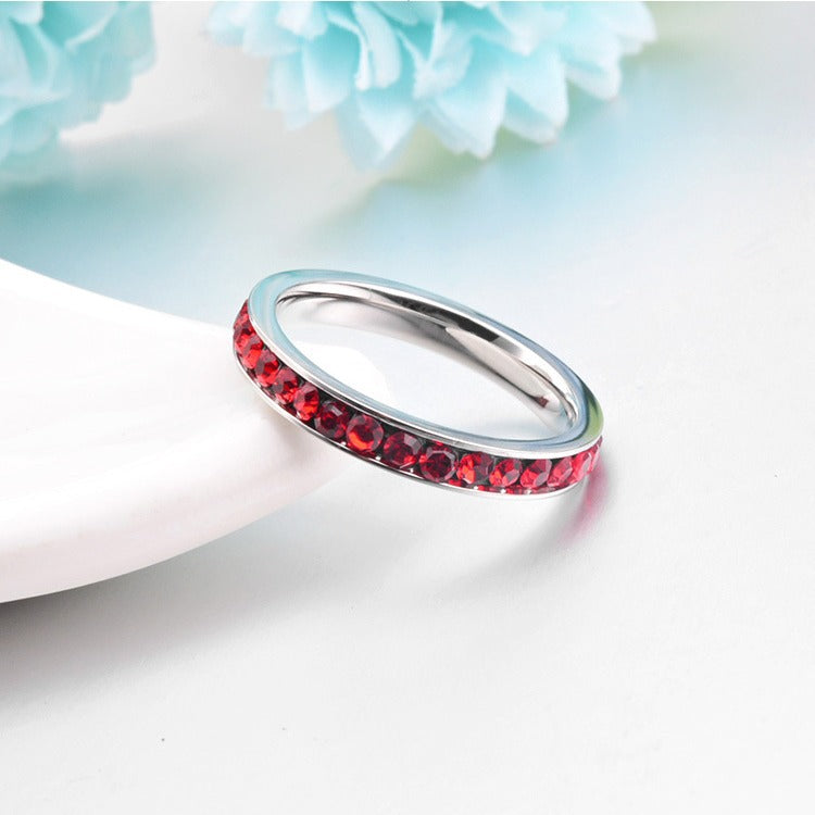 Ruby Eternity Band Ring ｜ エタニティリング・ホワイトゴールド