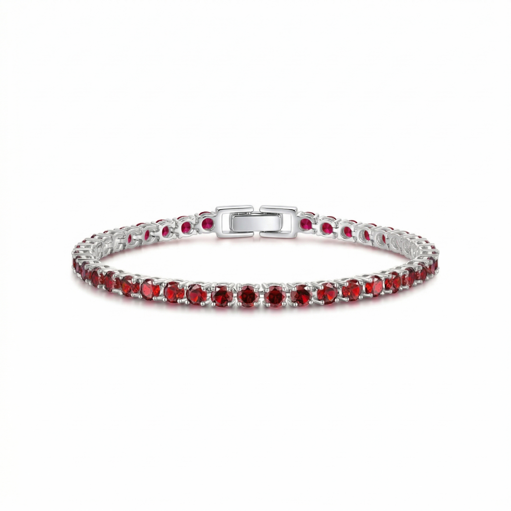 Ruby Tennis Bracelet ｜ テニスブレスレット・ホワイトゴールド