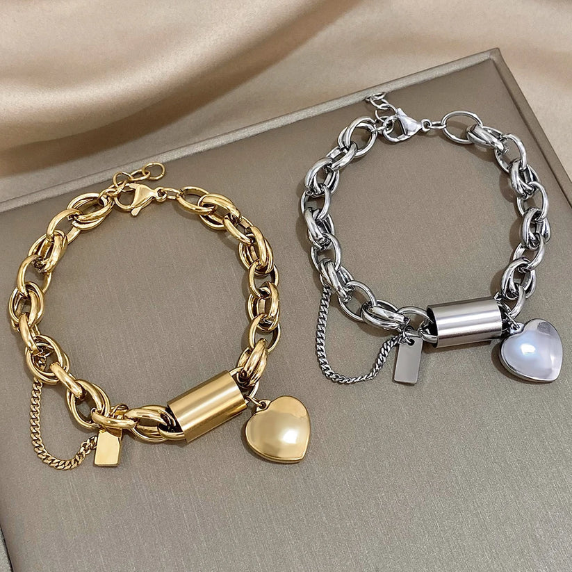 Heartened Chunky Bracelet ｜ ブレスレット・ゴールド