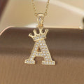 Initial Crown Necklace ｜ イニシャルネックレス・ゴールド