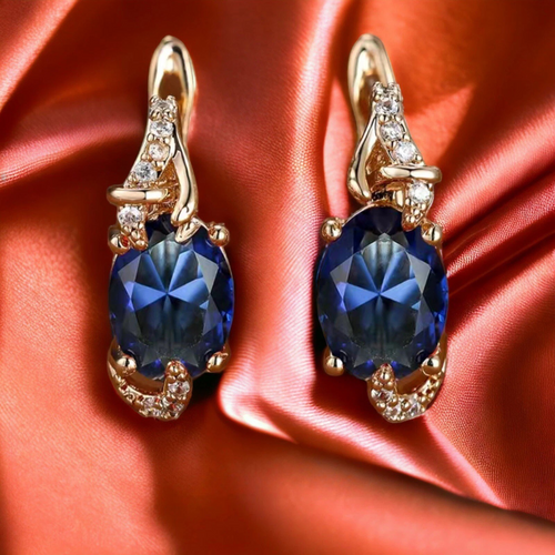 Royal Midnight Drop Earrings ｜ ドロップピアス・ゴールド