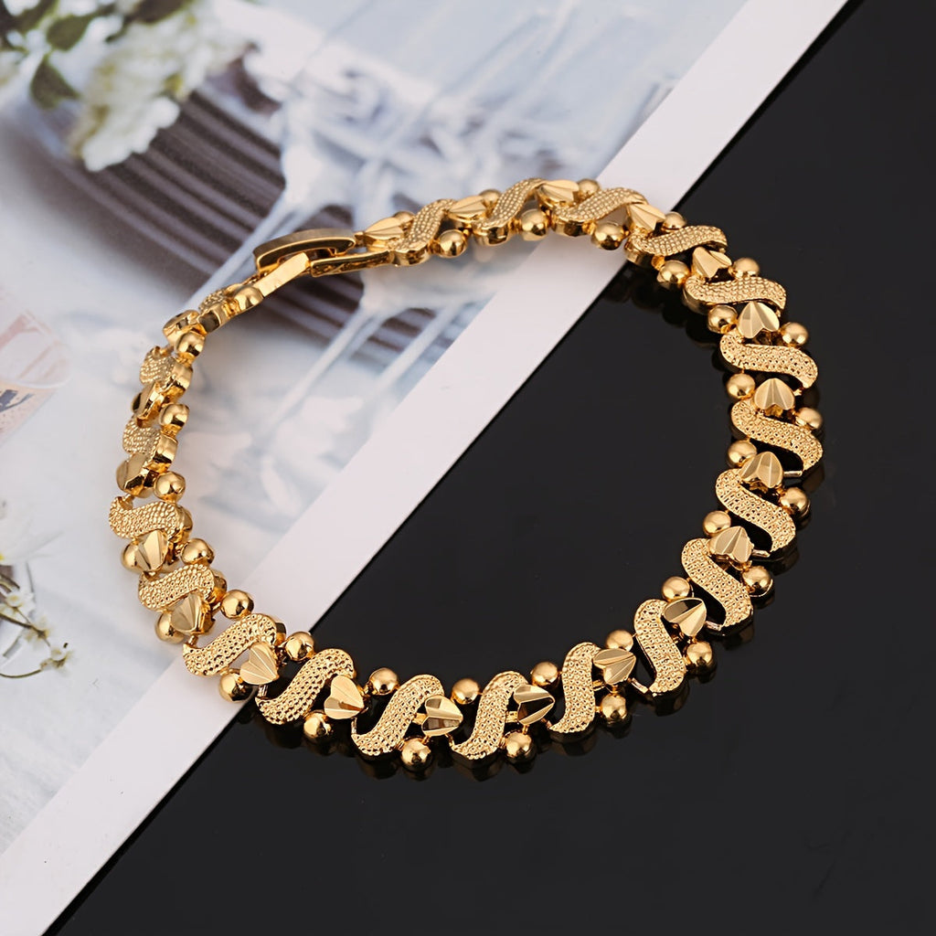 Lily Ornate Wave Bracelet ｜ ブレスレット・ゴールド