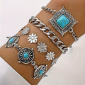Sky Stone Layered Bracelet Set ｜ ブレスレットセット・ホワイトゴールド
