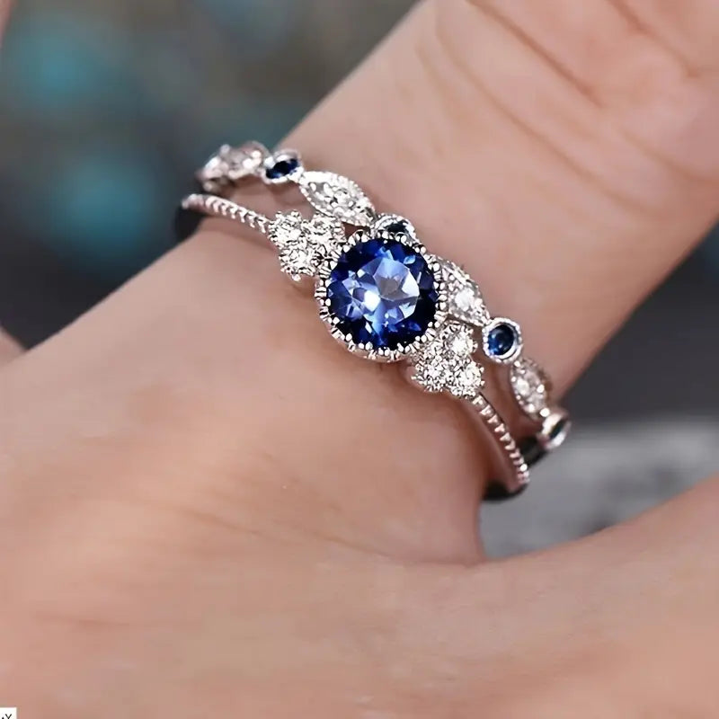 Sapphriel Crown Ring Set ｜ リングセット・ホワイトゴールド