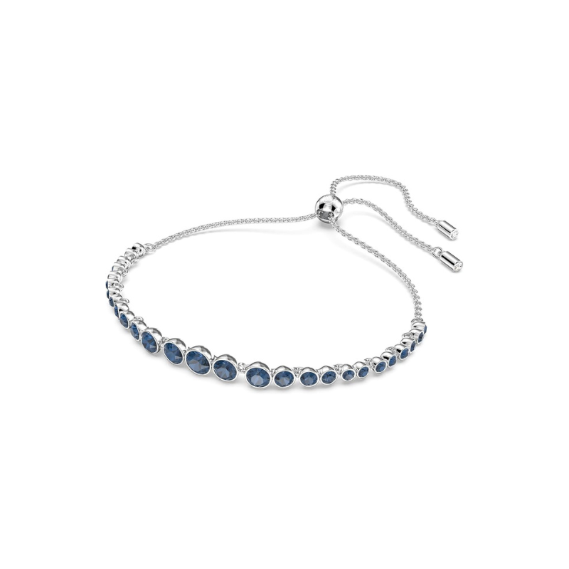 Round Cut Sapphire Tennis Bracelet ｜ テニスブレスレット・ホワイトゴールド