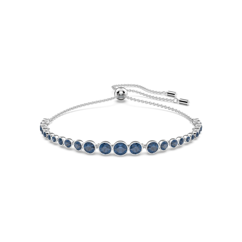 Round Cut Sapphire Tennis Bracelet ｜ テニスブレスレット・ホワイトゴールド