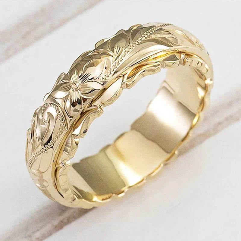 Antique Gold Flower Ring ｜ リング・ゴールド