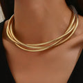 Three Layer Gold Necklace ｜ ネックレス・ゴールド
