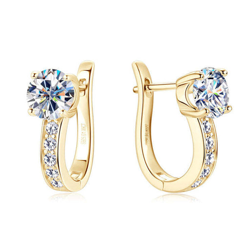 Channel Huggie Earrings ｜ フープピアス・ゴールド