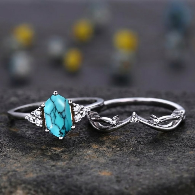 Elarin Sea Crest Ring Set ｜ リングセット・ホワイトゴールド